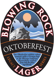 Blowing Rock: Oktoberfest Lager tap handle decal.