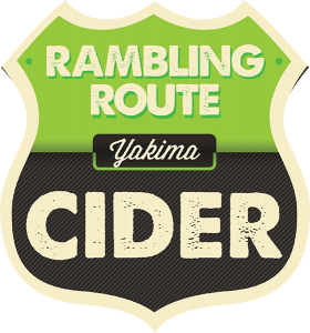 Rambling Route Yakima Cider tap handle decal.
