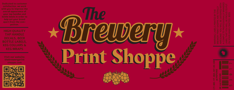The Brewery Print Shoppe footer label logo.