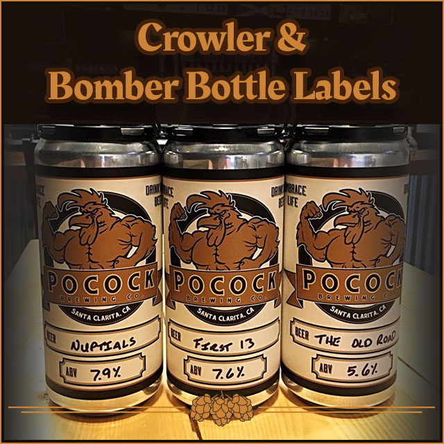 Crowler & Bomber Bottle Labels.