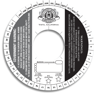 Belching Beaver Brewery Vista California keg collar.