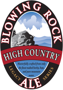 Blowing Rock: High Country Ale tap handle decal.