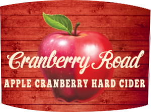 Tap handle magnet: Cranberry Road apple cranberry hard cider.