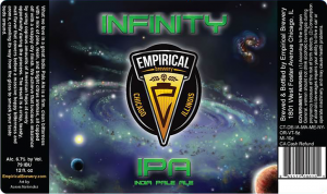 Empirical Brewery Infinity IPA beer label.