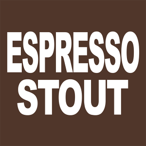 Espresso Stout 2" x 2" tap handle magnet.