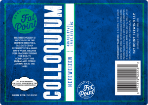 Fat Point Brewing Colloquium beer bottle label.