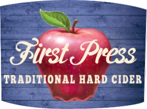 Tap handle magnet: First Press traditional hard cider.