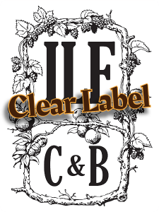 Indian Ladder 3" x 4" clear promotional label with black printing.