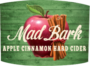 Tap handle magnet: Mark Bark apple cinnamon hard cider.