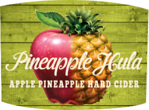 Tap handle magnet: Pineapple Hula apple pineapple hard cider.