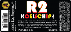 Pittsburgh PA R2 Koelschip Ale beer label.