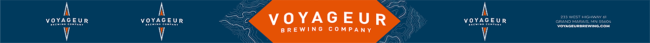 Voyageur Brewing Company keg wrap label.