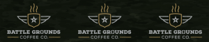 Battle Grounds Coffee Co. keg wrap label.