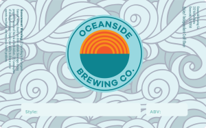 Customized beer labels: Oceanside Brewing Co. write in beer label.